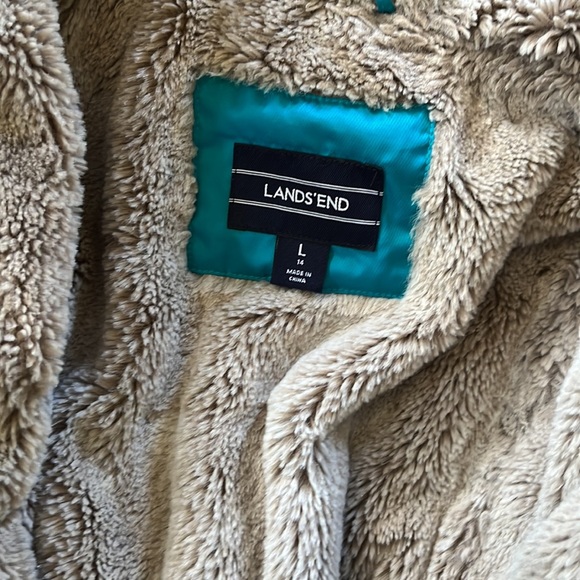 Nice and warm girls coat. Great for everyday in the winter. Fuzzy warm interior. - Picture 2 of 2